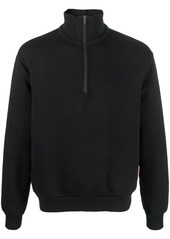 Acne Studios high-neck half-zip sweatshirt