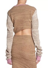 Acne Studios Kenola Colorblocked Cropped Sweater