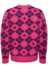 Acne Studios Kwan Wool Blend Knit V Neck Sweater