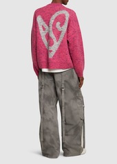 Acne Studios Kwisted As Heart Logo Knit Sweater