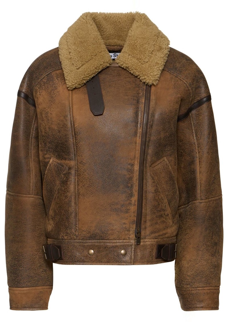 Acne Studios Lakota Shearling Leather Jacket