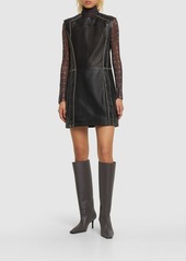 Acne Studios Leather Mini Dress