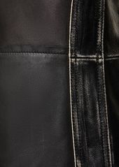 Acne Studios Leather Mini Dress