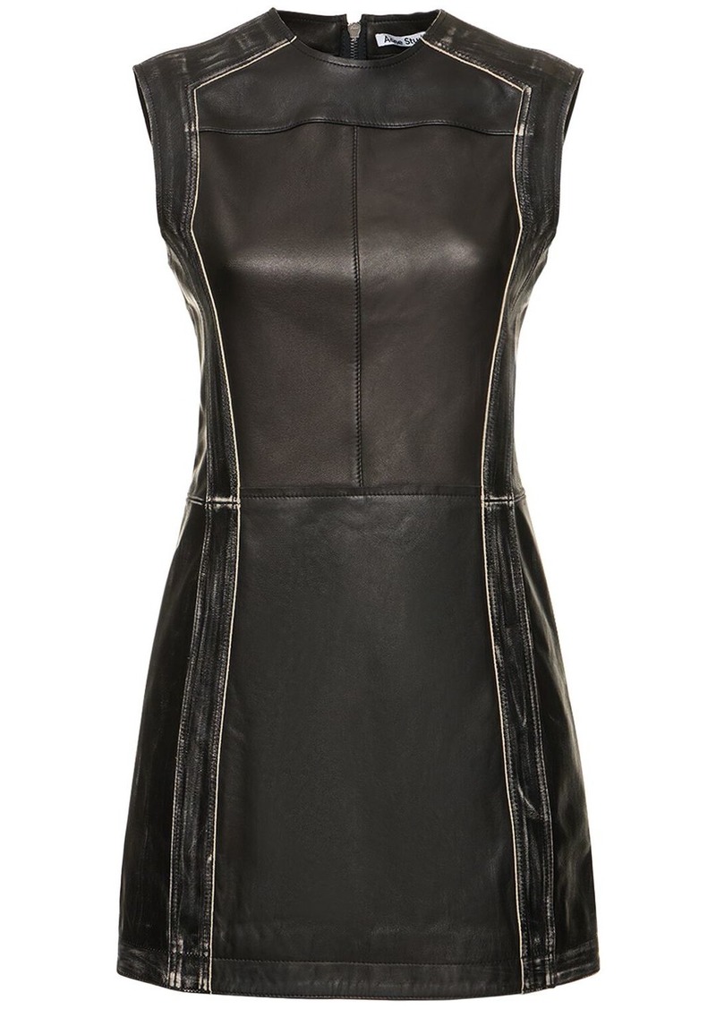 Acne Studios Leather Mini Dress