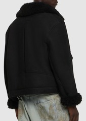 Acne Studios Liana Distressed Shearling Jacket
