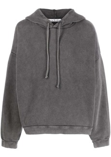 Acne Studios logo patch cotton hoodie