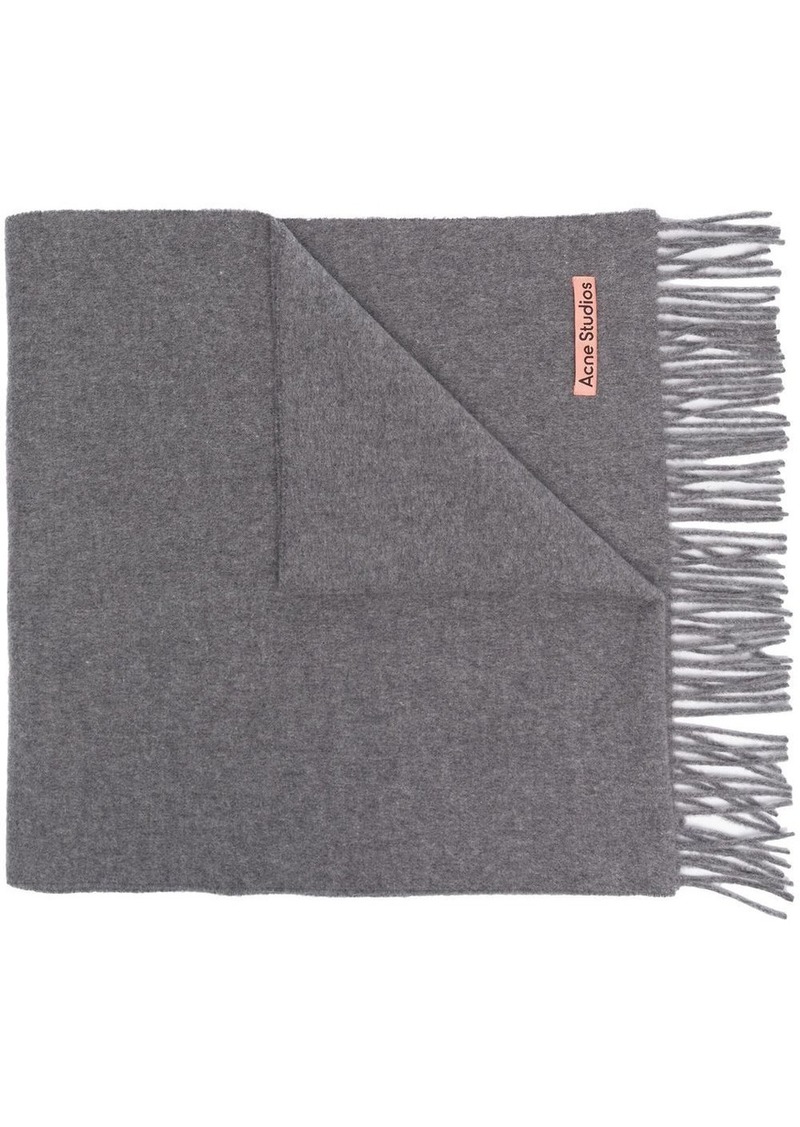 Acne Studios fringed wool scarf