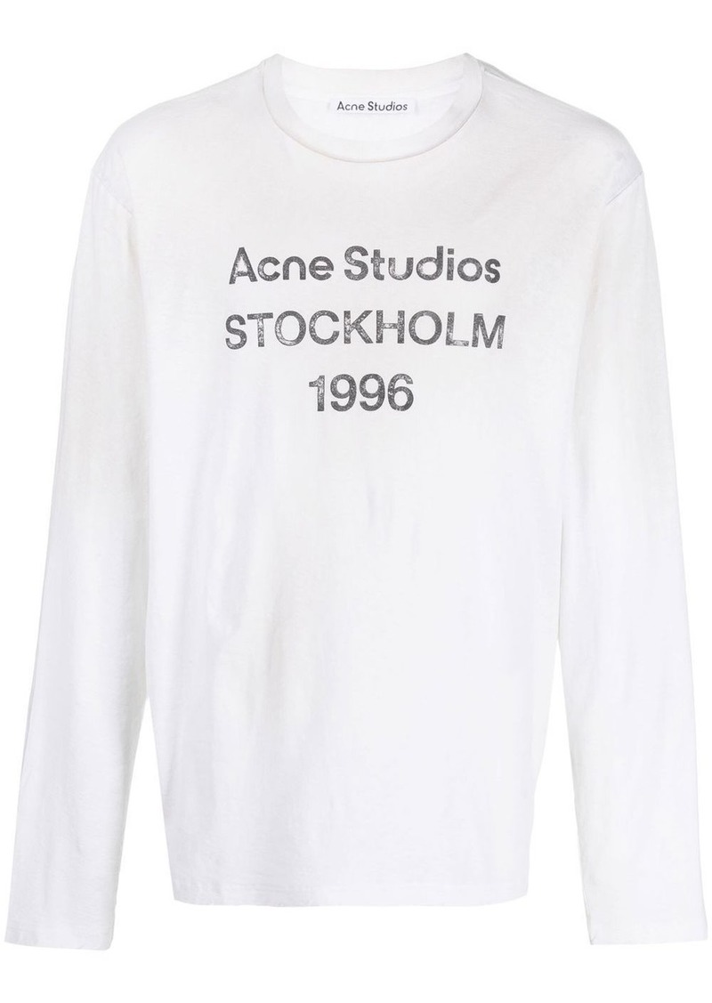 Acne Studios Logo Stockholm 1996-print T-shirt