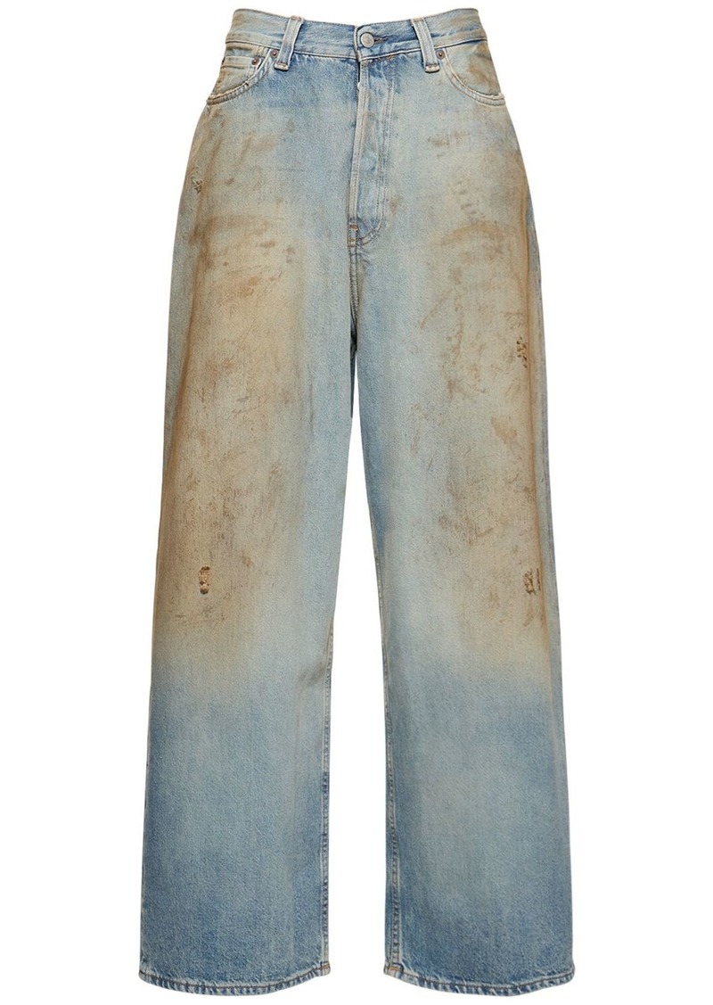 Acne Studios Penicillin Low Rise Denim Wide Jeans