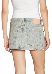 Acne Studios Macaria Monogram Denim Miniskirt