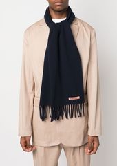 Acne Studios fringed wool scarf