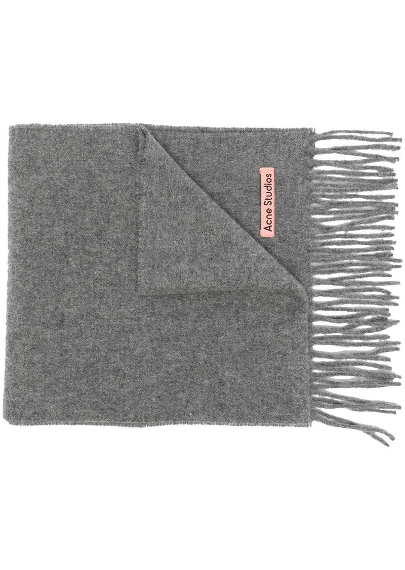 Acne Studios fringed wool scarf