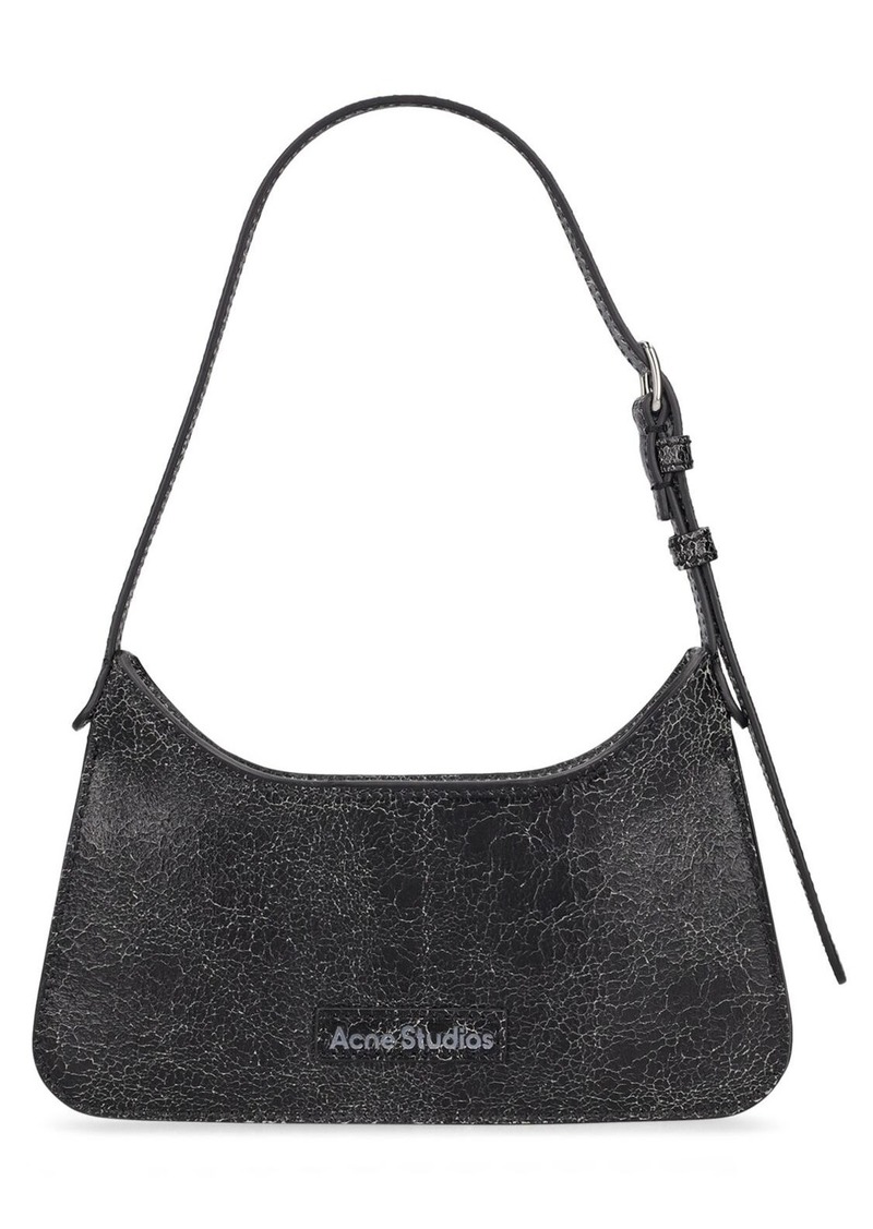 Acne Studios Micro Platt Crackle Leather Shoulder Bag