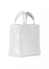 Acne Studios Mini Faux Leather Logo Shopper