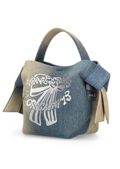 Acne Studios Mini Musubi Bow Denim Top Handle Bag