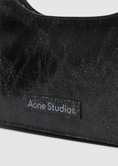 Acne Studios Mini Platt Crackled Leather Shoulder Bag