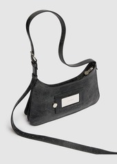 Acne Studios Mini Platt Crackled Leather Shoulder Bag