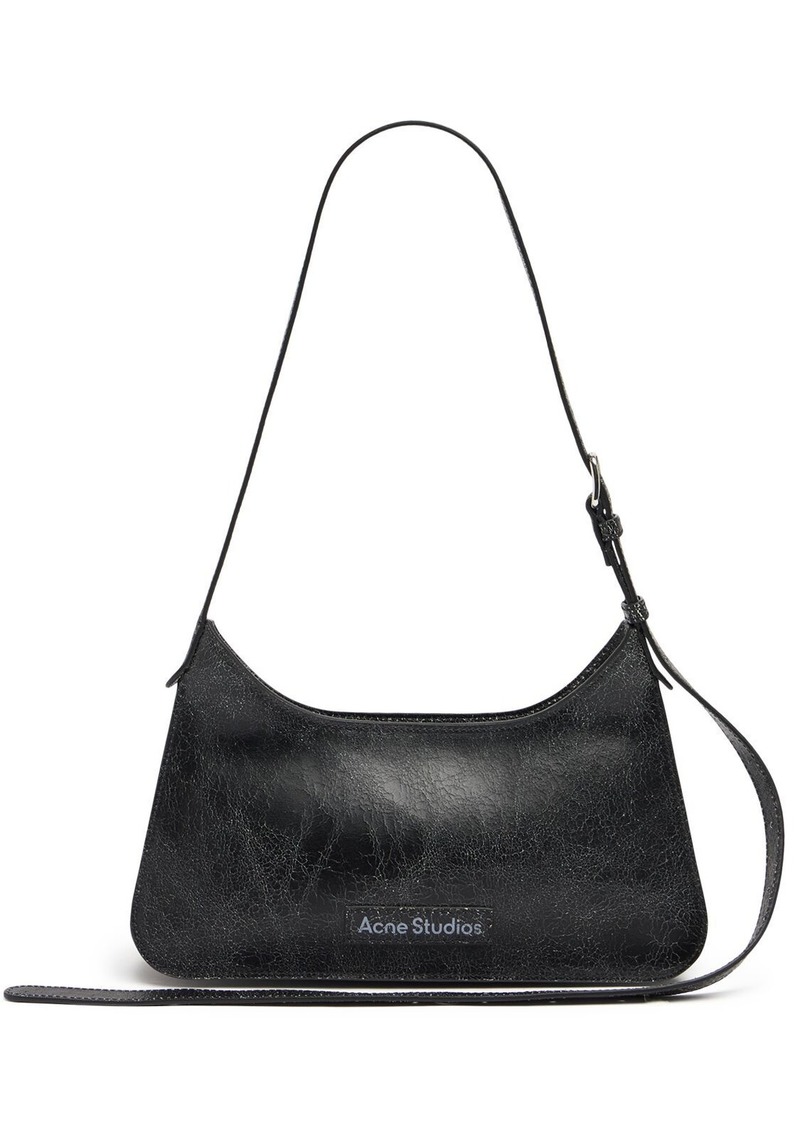 Acne Studios Mini Platt Crackled Leather Shoulder Bag