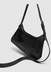 Acne Studios Mini Platt Crackled Leather Shoulder Bag