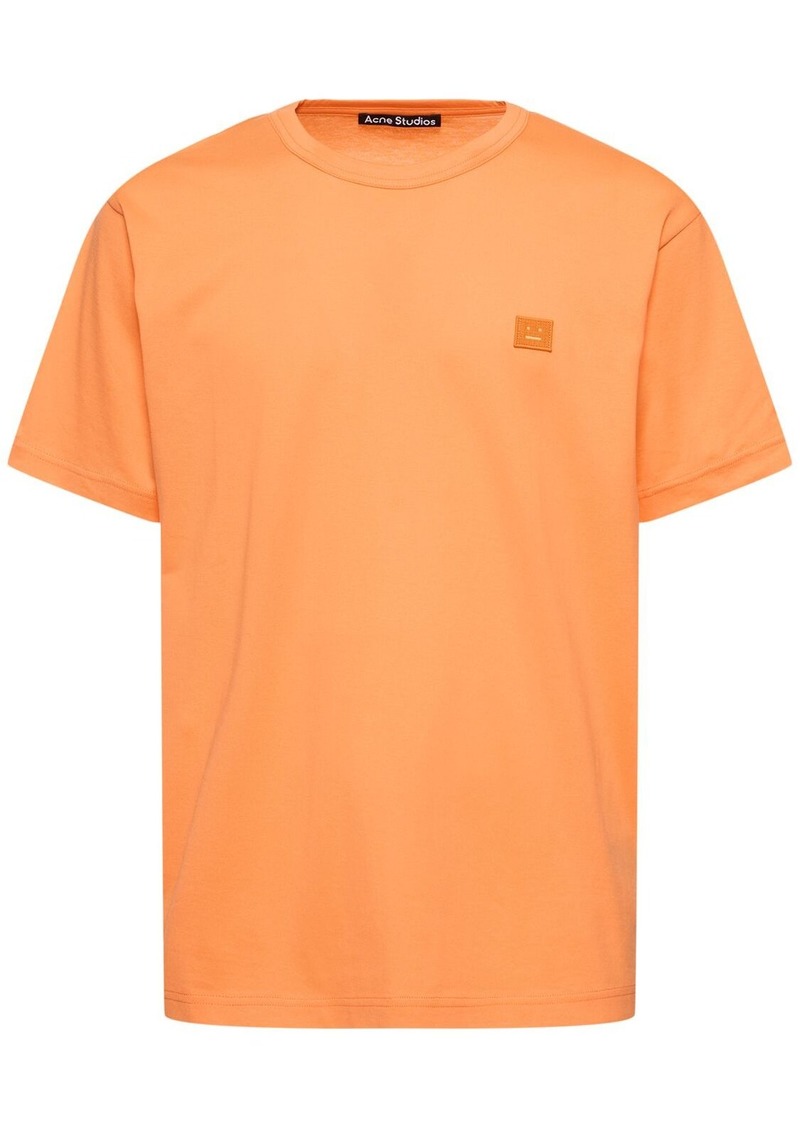 Acne Studios Nace Face Patch Cotton T-shirt