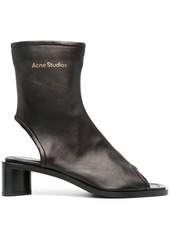 Acne Studios open-toe leather low-heel boots