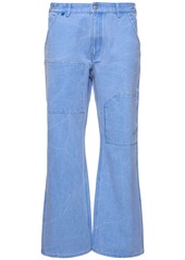 Acne Studios Palma Patch Logo Cotton Canvas Pants