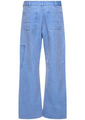 Acne Studios Palma Patch Logo Cotton Canvas Pants