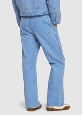 Acne Studios Palma Patch Logo Cotton Canvas Pants