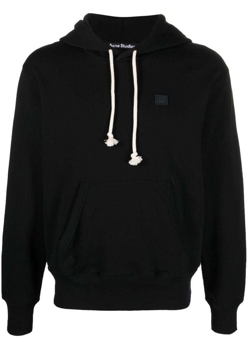 Acne Studios face-patch organic cotton hoodie