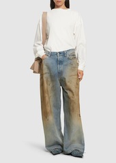 Acne Studios Penicillin Low Rise Denim Wide Jeans