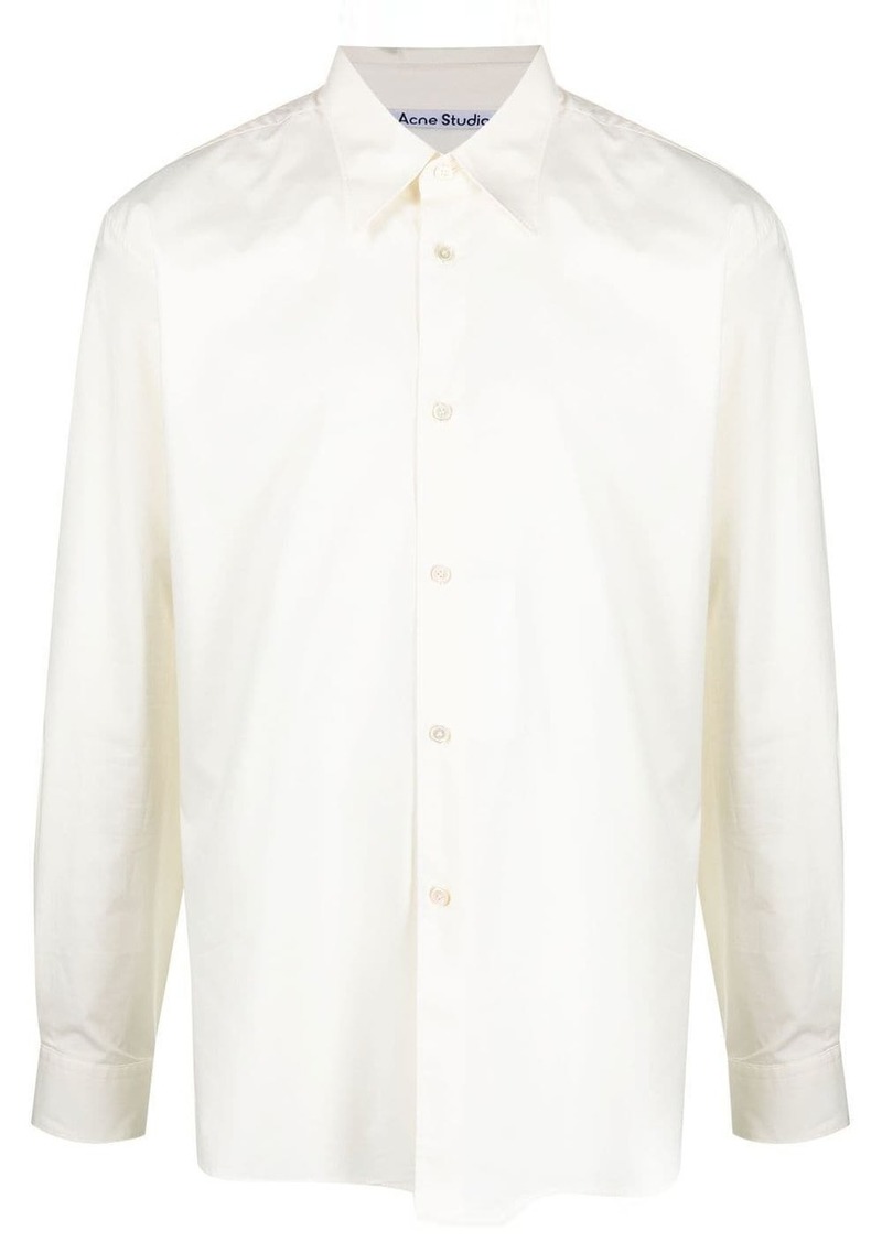 Acne Studios point-collar stretch-cotton shirt