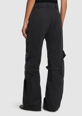 Acne Studios Potinal High Rise Denim Cargo Jeans