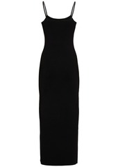 Acne Studios Ribbed Stretch Viscose Midi Dress