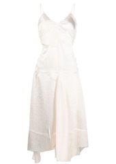 Acne Studios ruched panelled satin dress