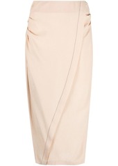 Acne Studios ruched pencil skirt