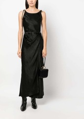 Acne Studios satin-finish sleeveless dress