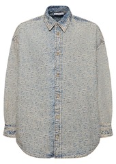 Acne Studios Setar Monogram Cotton Denim Shirt