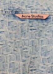 Acne Studios Setar Monogram Cotton Denim Shirt