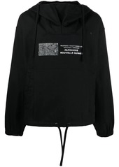 Acne Studios slogan-print drawstring-hood jacket