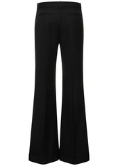 Acne Studios Tailored Wool Blend Crepe Flared Pants