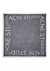 Acne Studios Varbone Logo Wool Square Scarf