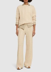 Acne Studios Wool Blend Cable Knit Sweater