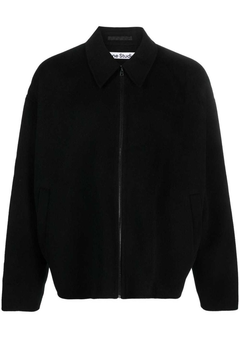 Acne Studios zip-up wool shirt jacket