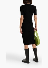 Adam Lippes - Pointelle-knit dress - Black - 3XL