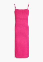 Adam Lippes - Pointelle-knit midi dress - Pink - XL