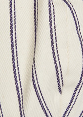 Adam Lippes - Striped cotton-twill bra top - White - US 10