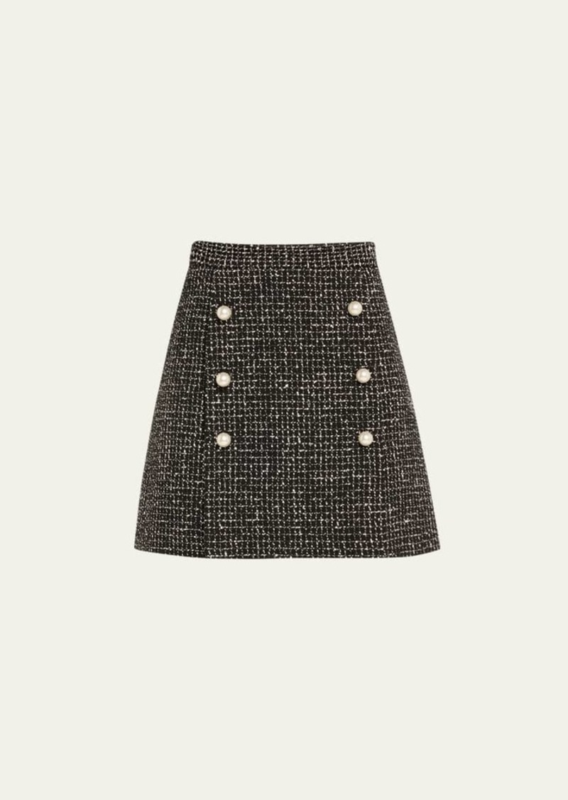 Adam Lippes Corded Tweed Mini Skirt
