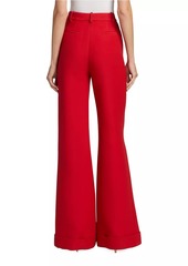 Adam Lippes Deeda Silk & Wool Wide-Leg Pants