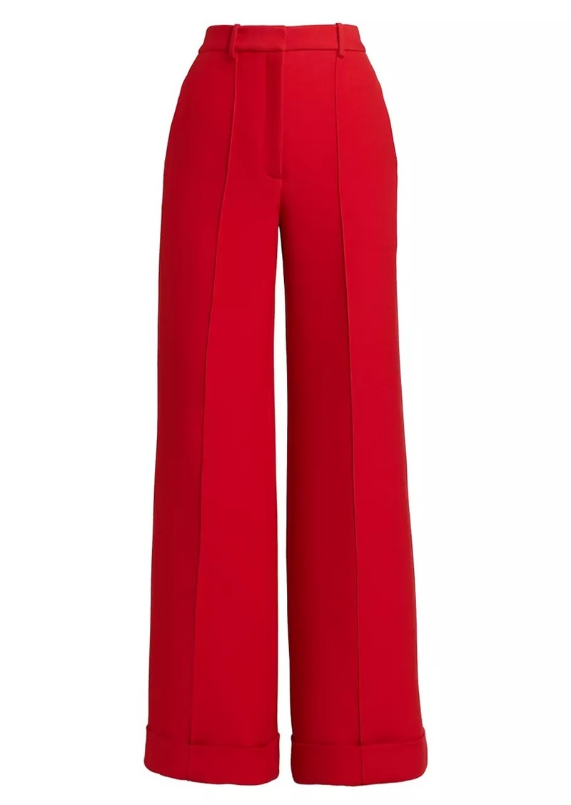 Adam Lippes Deeda Silk & Wool Wide-Leg Pants