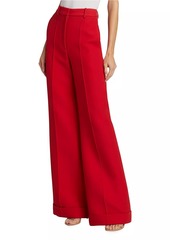 Adam Lippes Deeda Silk & Wool Wide-Leg Pants